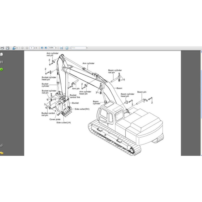 Hyundai Crawler Excavator R500LC-7A service manual
