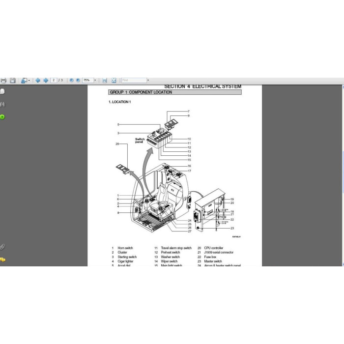 Hyundai Crawler Excavator R500LC-7A service manual