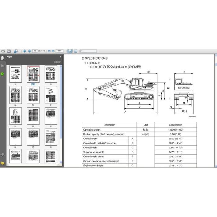 Hyundai Crawler Excavator R160LC-9, R180LC-9 service manual
