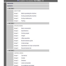 Hyundai Crawler Excavator R210NLC-9 service manual