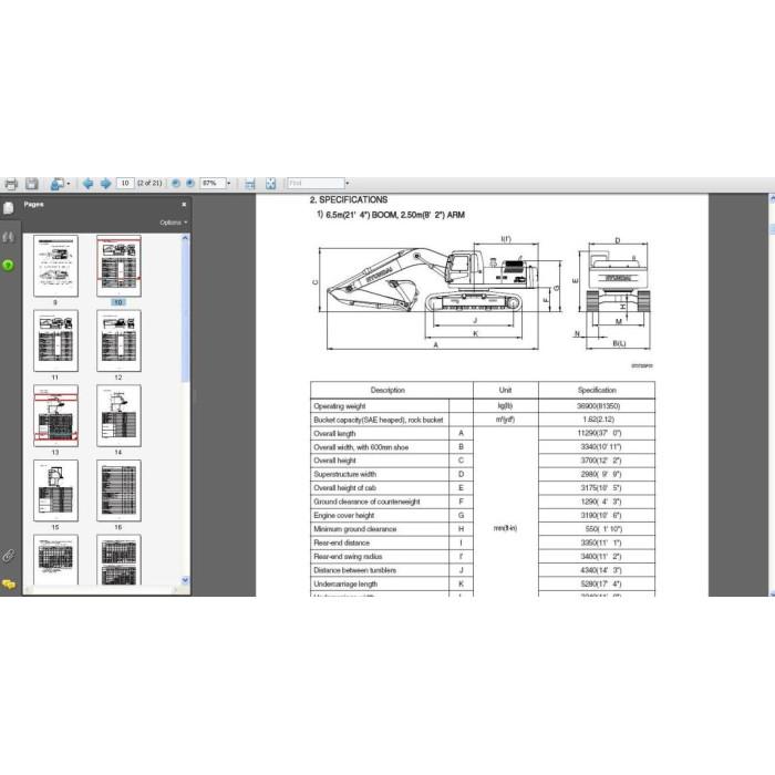 Hyundai Crawler Excavator R370LC-7 service manual