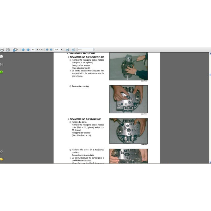 Hyundai Crawler Excavator R55-7 R55-7A service manual