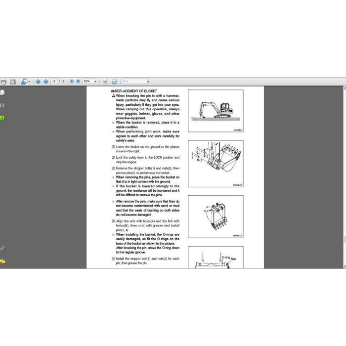 Hyundai Crawler Excavator R55-7 R55-7A service manual