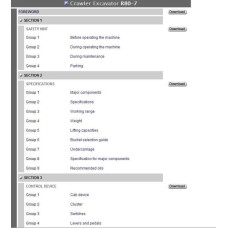 Hyundai Crawler Excavator R80-7 R80-7A service manual
