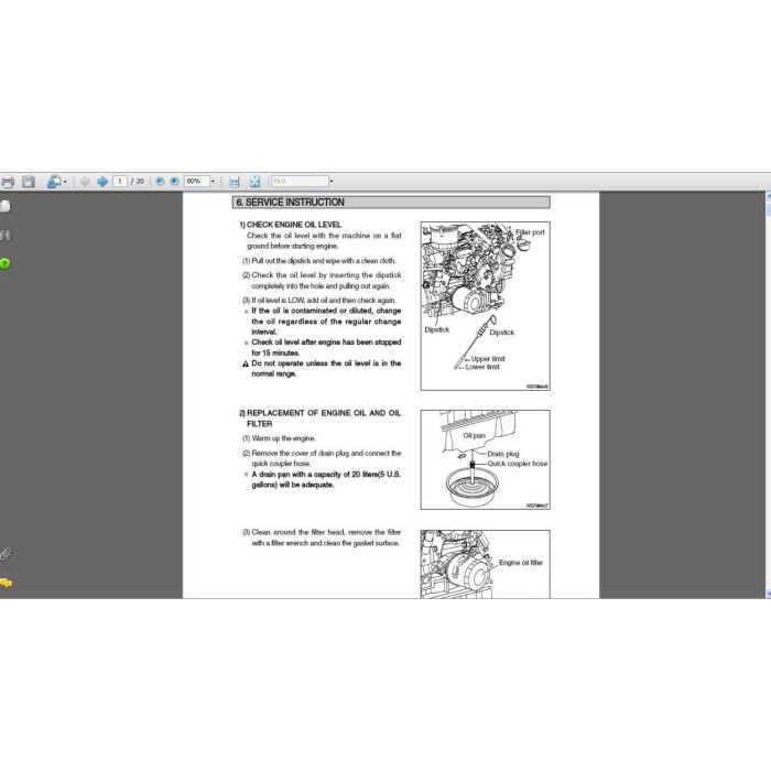 Hyundai Crawler Excavator R80-7 R80-7A service manual