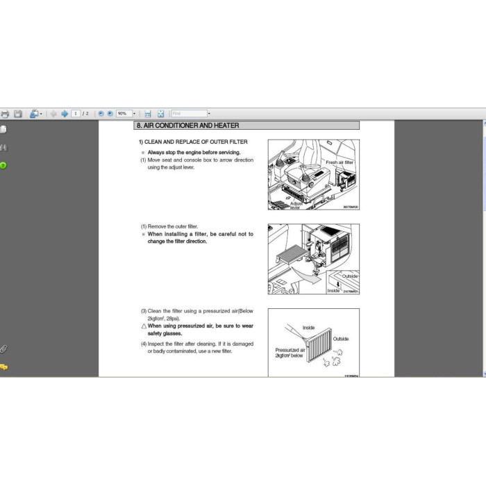 Hyundai Crawler Excavator R80-7 R80-7A service manual