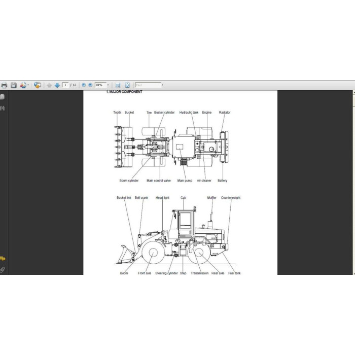 Hyundai Wheel Loader HL720-3 service & operator manual