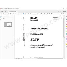 Kawasaki Wheel Loader 50Z5 parts + service manual
