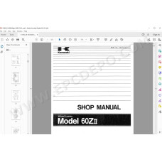 Kawasaki Wheel Loader 60Z2 workshop service manual