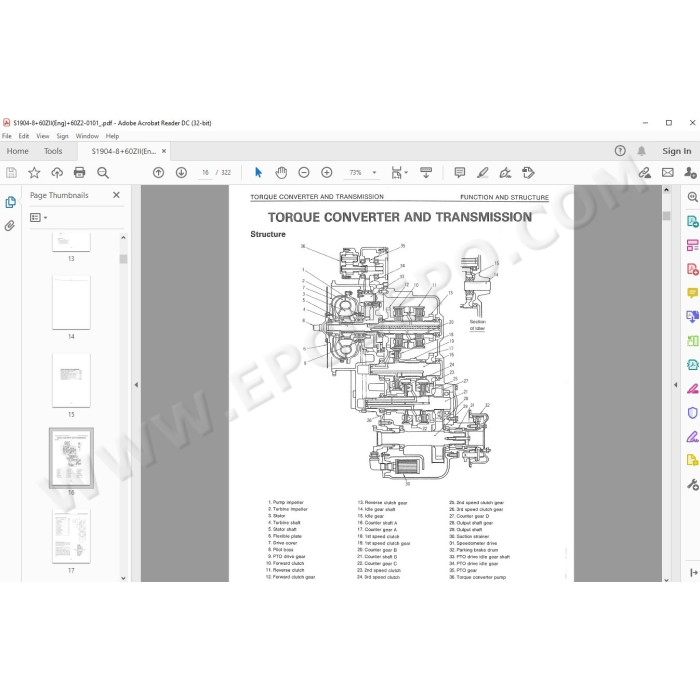Kawasaki Wheel Loader 60Z2 workshop service manual