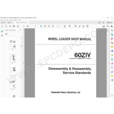 Kawasaki Wheel Loader 60Z4 parts + service manual