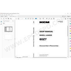 Kawasaki Wheel Loader 60Z7 parts + service manual