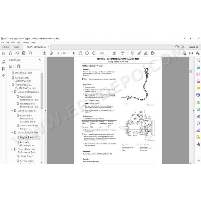 Kawasaki Wheel Loader 60Z7 parts + service manual