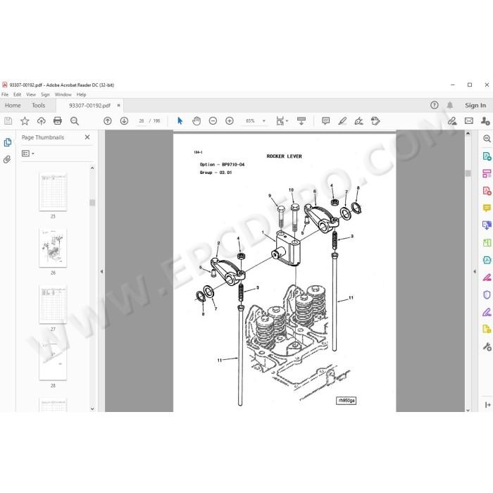 Kawasaki Wheel Loader 65Z5 parts + service manual