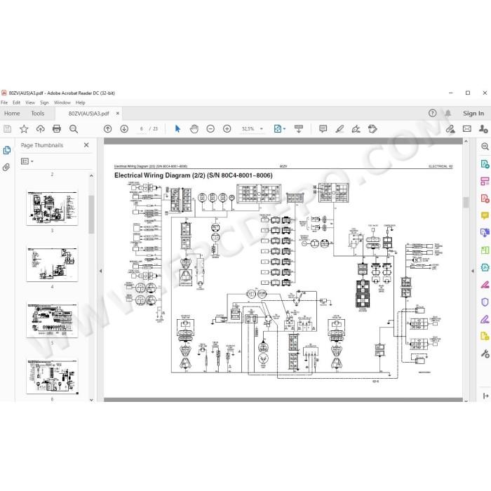 Kawasaki Wheel Loader 80Z5 parts + service manual