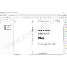 Kawasaki Wheel Loader 80Z6 parts + service manual