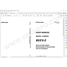 Kawasaki Wheel Loader 85Z5-2 parts + service manual
