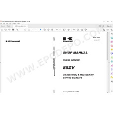 Kawasaki Wheel Loader 85Z5 parts + service manual