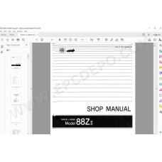 Kawasaki Wheel Loader 88Z2 parts + service manual