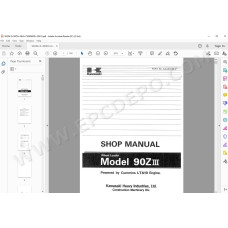 Kawasaki Wheel Loader 90Z3 workshop service manual