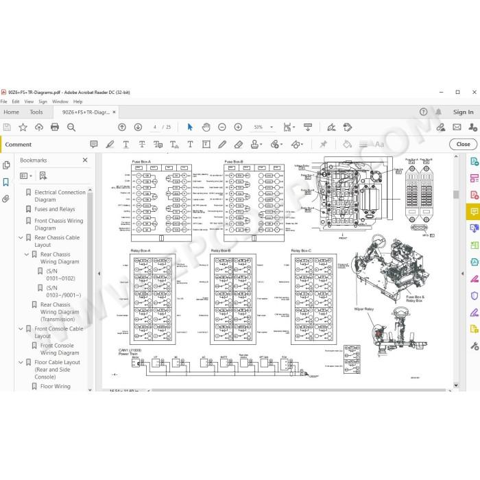 Kawasaki Wheel Loader 90Z6 parts + service manual