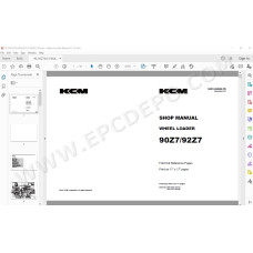 Kawasaki Wheel Loader 90Z7 92Z7 90Z7B parts + service manual