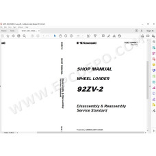 Kawasaki Wheel Loader 92Z5-2 parts + service manual
