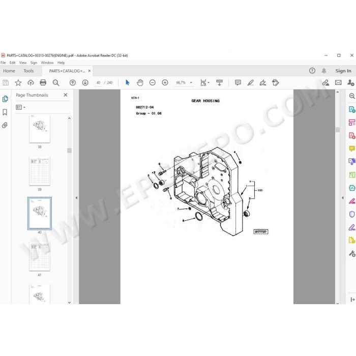 Kawasaki Wheel Loader 92Z5-2 parts + service manual