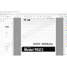 Kawasaki Wheel Loader 95Z2 parts + service manual
