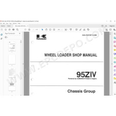 Kawasaki Wheel Loader 95Z4 parts + service manual
