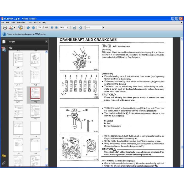 KOBELCO SK EXCAVATOR SERVICE & REPAIR MANUAL
