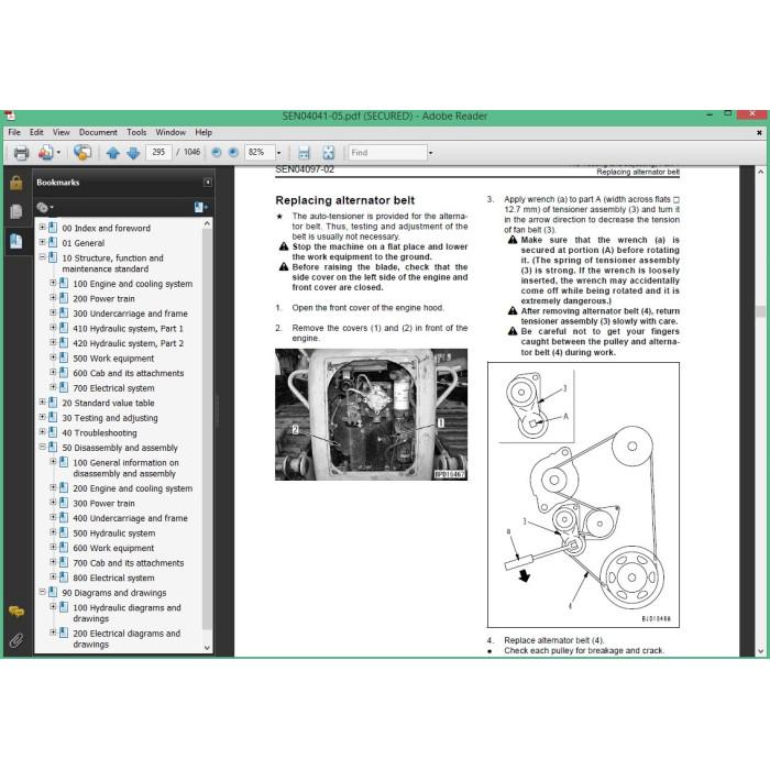 KOMATSU BULLDOZER SERVICE & REPAIR MANUAL PACK