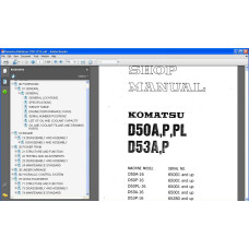 Komatsu Bulldozer D50A-16 D50P-16 D50PL-16 D53A-16 D53P-16 service manual