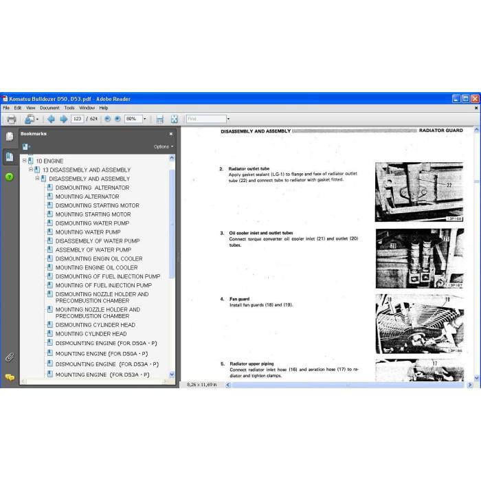 Komatsu Bulldozer D50A-16 D50P-16 D50PL-16 D53A-16 D53P-16 service manual