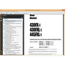 KOMATSU CRAWLER FELLER BUNCHER / HARVESTER SERVICE MANUAL