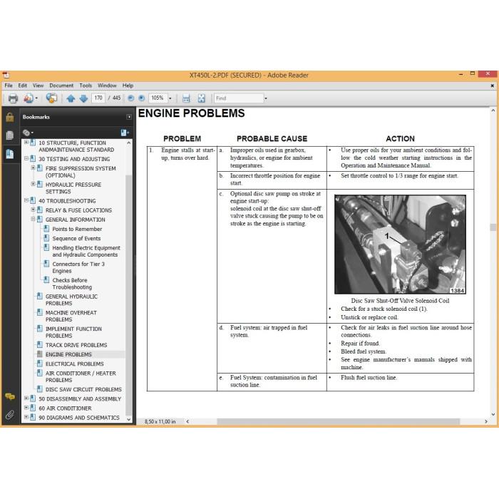 KOMATSU CRAWLER FELLER BUNCHER / HARVESTER SERVICE MANUAL