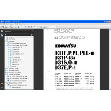 KOMATSU CRAWLER LOADER SERVICE & REPAIR MANUAL