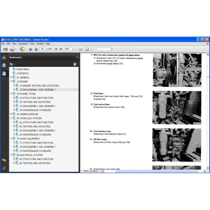KOMATSU CRAWLER LOADER SERVICE & REPAIR MANUAL