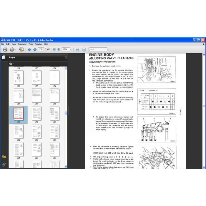 Komatsu Engine 125-2 series service manual