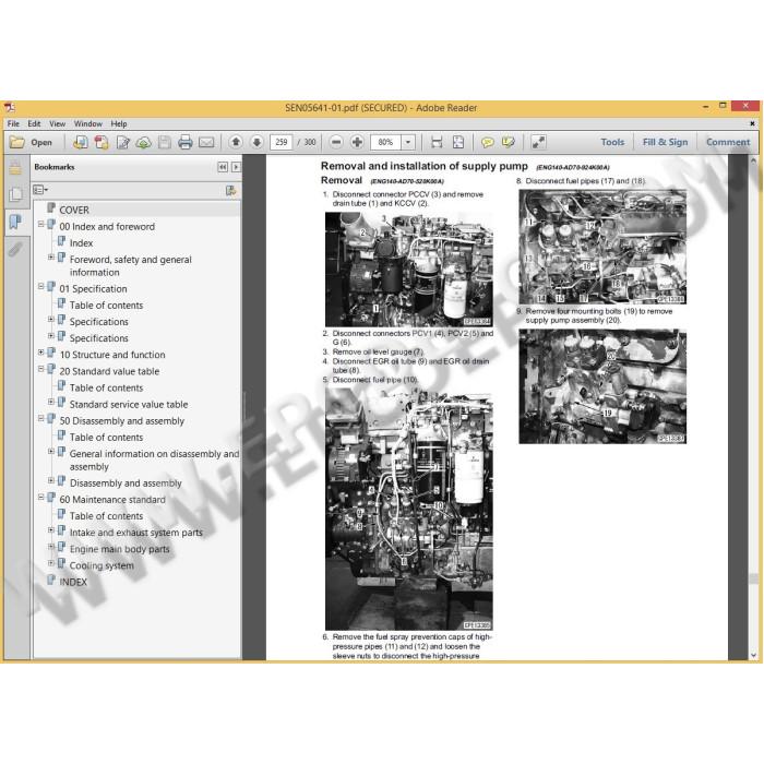 KOMATSU ENGINE WORKSHOP SERVICE MANUAL