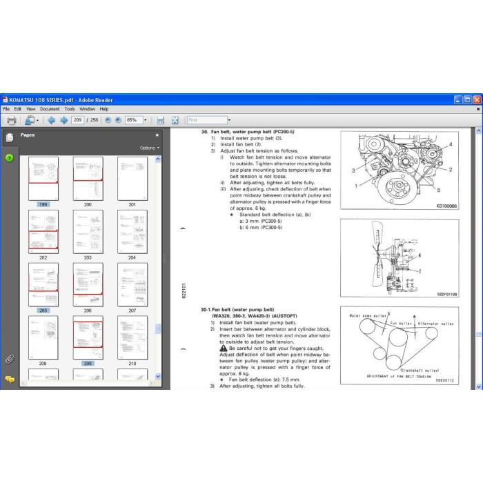KOMATSU ENGINE 108 SERIES S6D108-1 SA6D108-1 SERVICE MANUAL