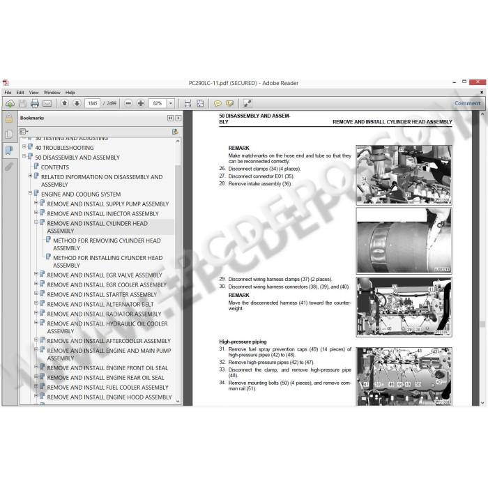 KOMATSU HYDRAULIC EXCAVATOR SERVICE MANUAL