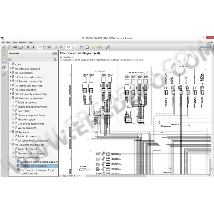 KOMATSU HYDRAULIC EXCAVATOR SERVICE MANUAL