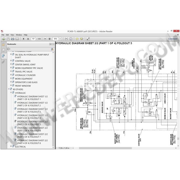 KOMATSU HYDRAULIC EXCAVATOR SERVICE MANUAL