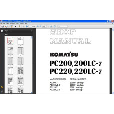 Komatsu Excavator PC200-7 PC200LC-7 PC220-7 PC220LC-7 service manual