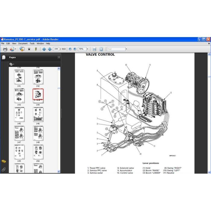 Komatsu Excavator PC200-7 PC200LC-7 PC220-7 PC220LC-7 service manual