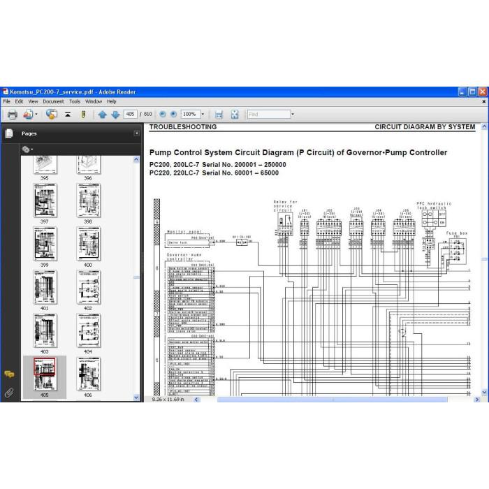 Komatsu Excavator PC200-7 PC200LC-7 PC220-7 PC220LC-7 service manual