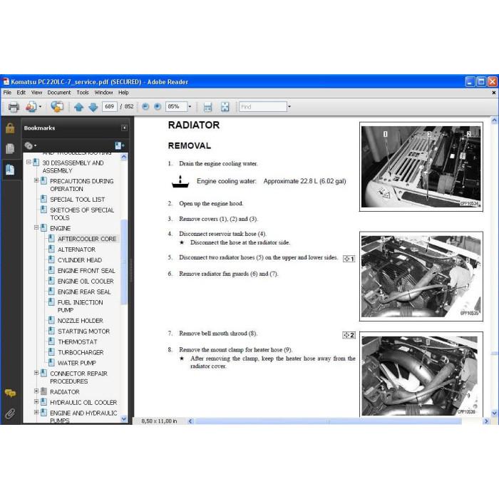 KOMATSU EXCAVATOR PC200LC-7L PC220LC-7L SERVICE MANUAL
