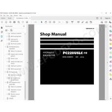Komatsu Excavator PC228USLC-10 workshop service manual