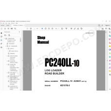 Komatsu Excavator PC240LL-10 workshop service manual